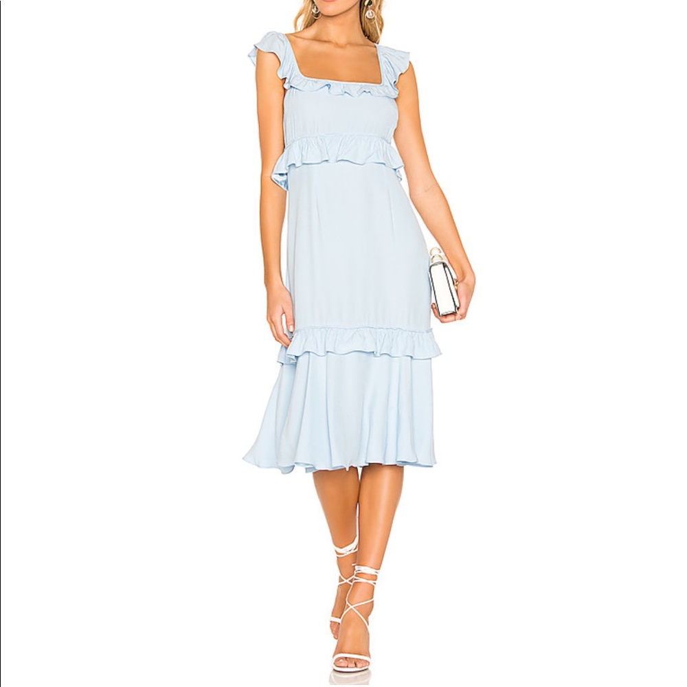 Maxine dress in ice blue nwot